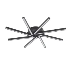 Lucande Loftlamper|Loftlamper > LED-loftslampe Tjado, Ø 70 cm, sort, metal