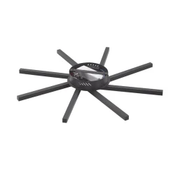 Lucande Loftlamper|Loftlamper > LED-loftslampe Tjado, Ø 70 cm, sort, metal