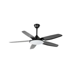 Lucande Loftventilatorer > LED-loftventilator Divian, sort, DC, støjsvag, CCT