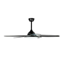 Lucande Loftventilatorer > LED-loftventilator Divian, sort, DC, støjsvag, CCT