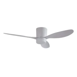 Loftventilatorer ^ Lucande LED-loftventilator Kayu, hvid, DC, støjsvag, Ø 132 cm