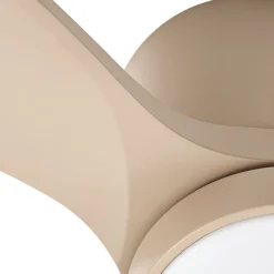 Lucande Loftventilatorer > LED-loftventilator Sorin, beige, DC, støjsvag, IP44