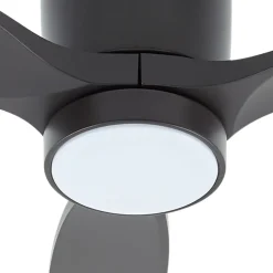 Lucande Loftventilatorer > LED-loftventilator Sorin, sort, DC, støjsvag, IP44