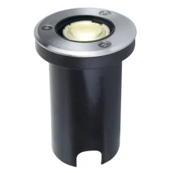 Lucande Terrassebelysning|Nedgravet Udebelysning > LED nedgravningslampe Kenan, Ø 7 cm, stål, IP67