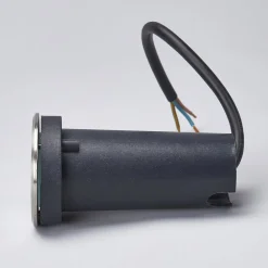 Lucande Terrassebelysning|Nedgravet Udebelysning > LED nedgravningslampe Kenan, Ø 7 cm, stål, IP67