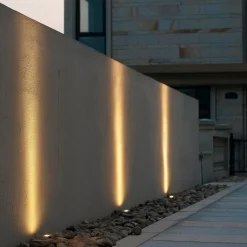 Lucande Terrassebelysning|Nedgravet Udebelysning > LED nedgravningslampe Kenan, Ø 7 cm, stål, IP67
