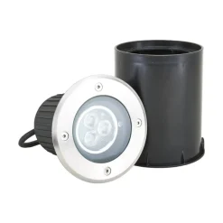 Lucande Terrassebelysning|Nedgravet Udebelysning > LED nedgravningslampe Jos, rund, drejelig, IP67