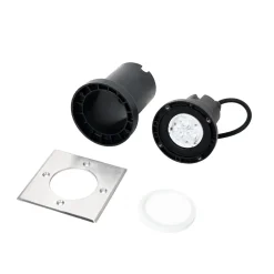 Lucande Terrassebelysning|Nedgravet Udebelysning > LED nedgravningslampe Ava, 12 cm x 12 cm, IP67