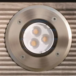 Lucande Terrassebelysning|Nedgravet Udebelysning > LED nedgravningslampe Ava, Ø 12 cm, rund, IP67