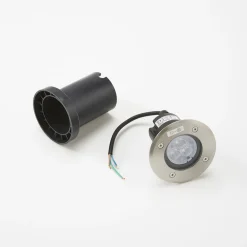 Lucande Terrassebelysning|Nedgravet Udebelysning > LED nedgravningslampe Ava, Ø 12 cm, rund, IP67