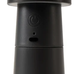 Bordlamper ^ Lucande LED-peberkværn Pepper, mørkegrå, batteri, IP44