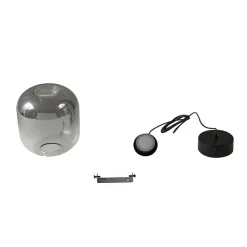 Lucande Pendellamper > LED-pendel Avelina, Ø 14cm , 1-lys. sort