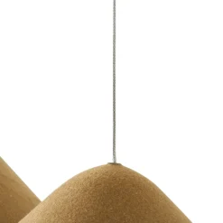 Pendellamper ^ Lucande LED-pendellampe Beutlin, grøn, filt, dæmpbar