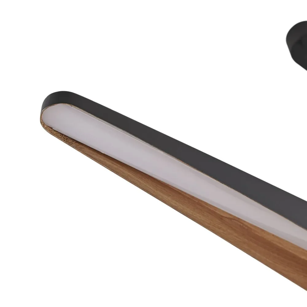 Lucande Pendellamper|Pendellamper > LED-pendellampe Clavit, sort, 140 cm, dæmpbar