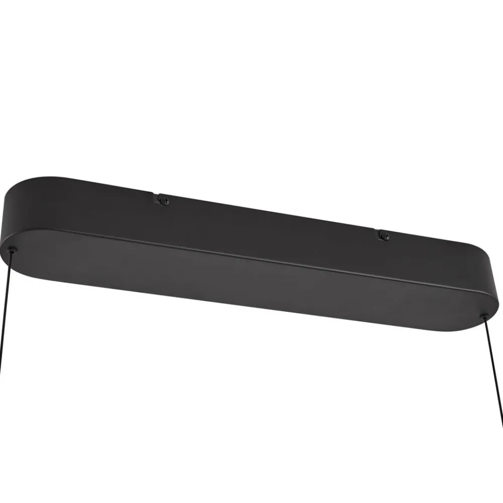 Lucande Pendellamper|Pendellamper > LED-pendellampe Clavit, sort, 140 cm, dæmpbar