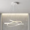 Lucande Pendellamper|Pendellamper > LED-pendellampe Ezana, hvid, metal, Ø 80 cm
