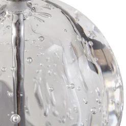 Lucande Pendellamper|Pendellamper > LED-pendellampe Hayley, Ø 30 cm, 5 lyskilder, krom, glas