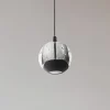 Pendellamper|Pendellamper ^ Lucande LED-pendellampe Hayley, sort, 1 lyskilde, glas