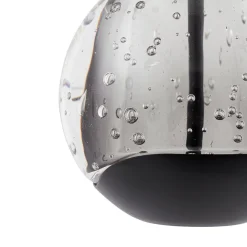 Pendellamper|Pendellamper ^ Lucande LED-pendellampe Hayley, sort, 1 lyskilde, glas