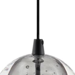 Pendellamper|Pendellamper ^ Lucande LED-pendellampe Hayley, sort, 1 lyskilde, glas