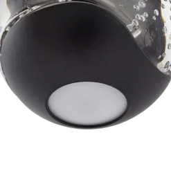 Pendellamper|Pendellamper ^ Lucande LED-pendellampe Hayley, sort, 1 lyskilde, glas