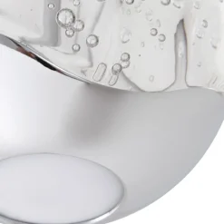 Gang|Pendellamper ^ Lucande LED-pendellampe Hayley, Ø 9 cm, kromfarvet, glas