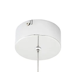 Gang|Pendellamper ^ Lucande LED-pendellampe Hayley, Ø 9 cm, kromfarvet, glas
