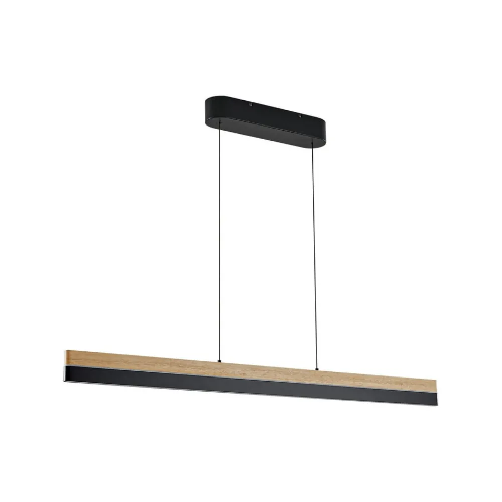 Lucande Pendellamper|Pendellamper > LED-pendellampe Holven, træ, CCT, længde 113 cm