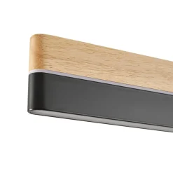 Lucande Pendellamper|Pendellamper > LED-pendellampe Holven, træ, CCT, længde 113 cm