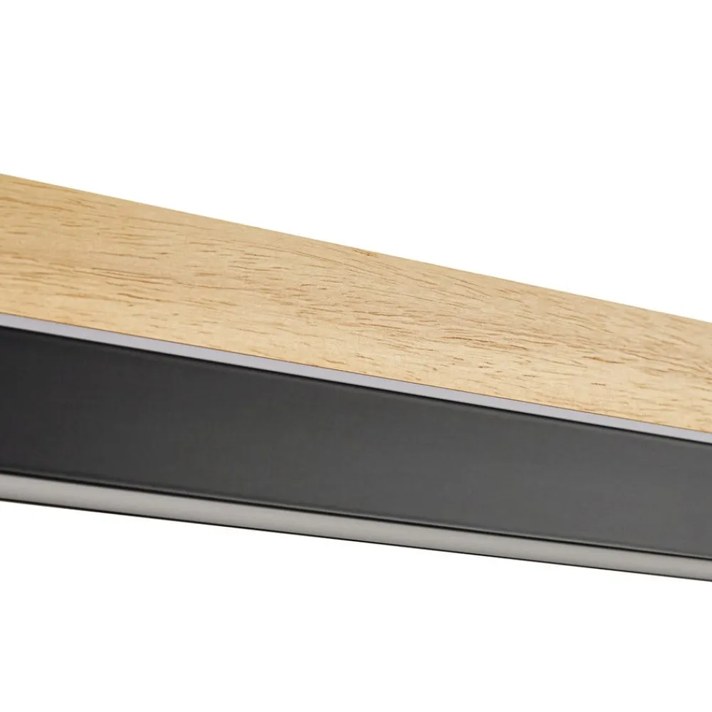 Lucande Pendellamper|Pendellamper > LED-pendellampe Holven, træ, CCT, længde 113 cm