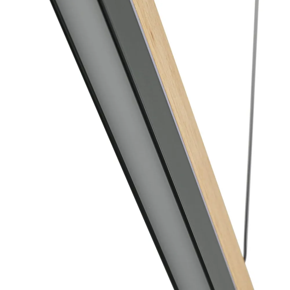 Lucande Pendellamper|Pendellamper > LED-pendellampe Holven, træ, CCT, længde 113 cm