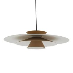 Pendellamper|Pendellamper ^ Lucande LED-pendellampe Livie, beige, aluminium, Ø 50 cm