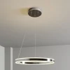 Pendellamper|Pendellamper ^ Lucande LED-pendellampe Lyani, Ø 60 cm, krom, dæmpbar