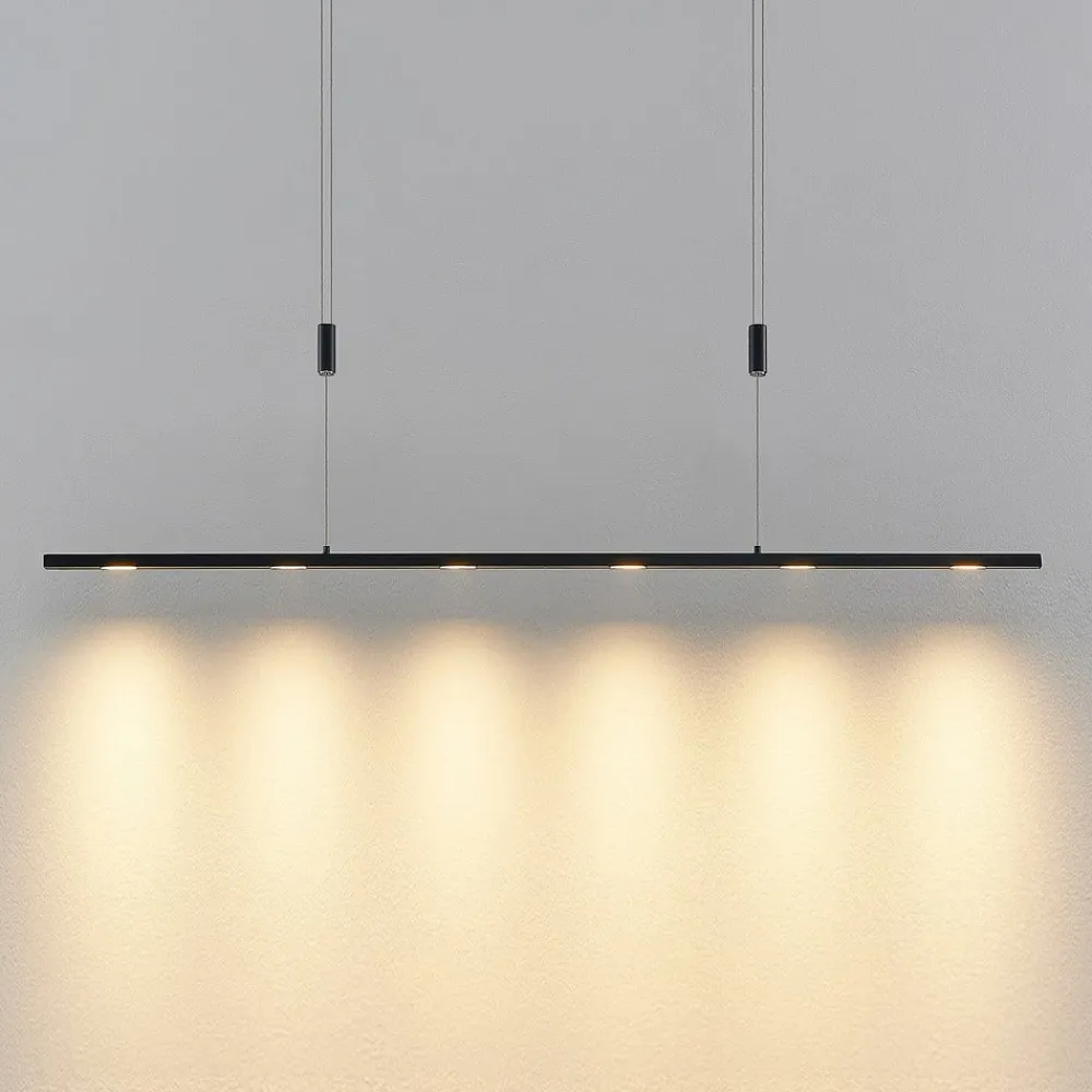 Lucande Pendellamper|Pendellamper > LED-pendellampe Stakato, 120 cm, 6 lyskilder, dæmpbar