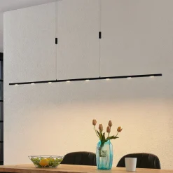 Lucande Pendellamper|Pendellamper > LED-pendellampe Stakato, 180 cm, 8 lyskilder, dæmpbar