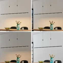 Lucande Pendellamper|Pendellamper > LED-pendellampe Stakato, 180 cm, 8 lyskilder, dæmpbar