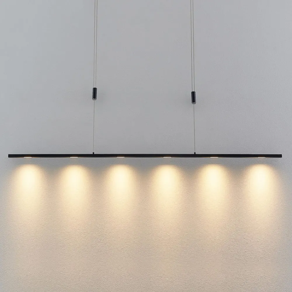Lucande Pendellamper|Pendellamper > LED-pendellampe Stakato, 140 cm, 6 lyskilder, dæmpbar