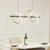 Pendellamper ^ Lucande LED-pendel Madu, sort, metal, 92,5 cm lang