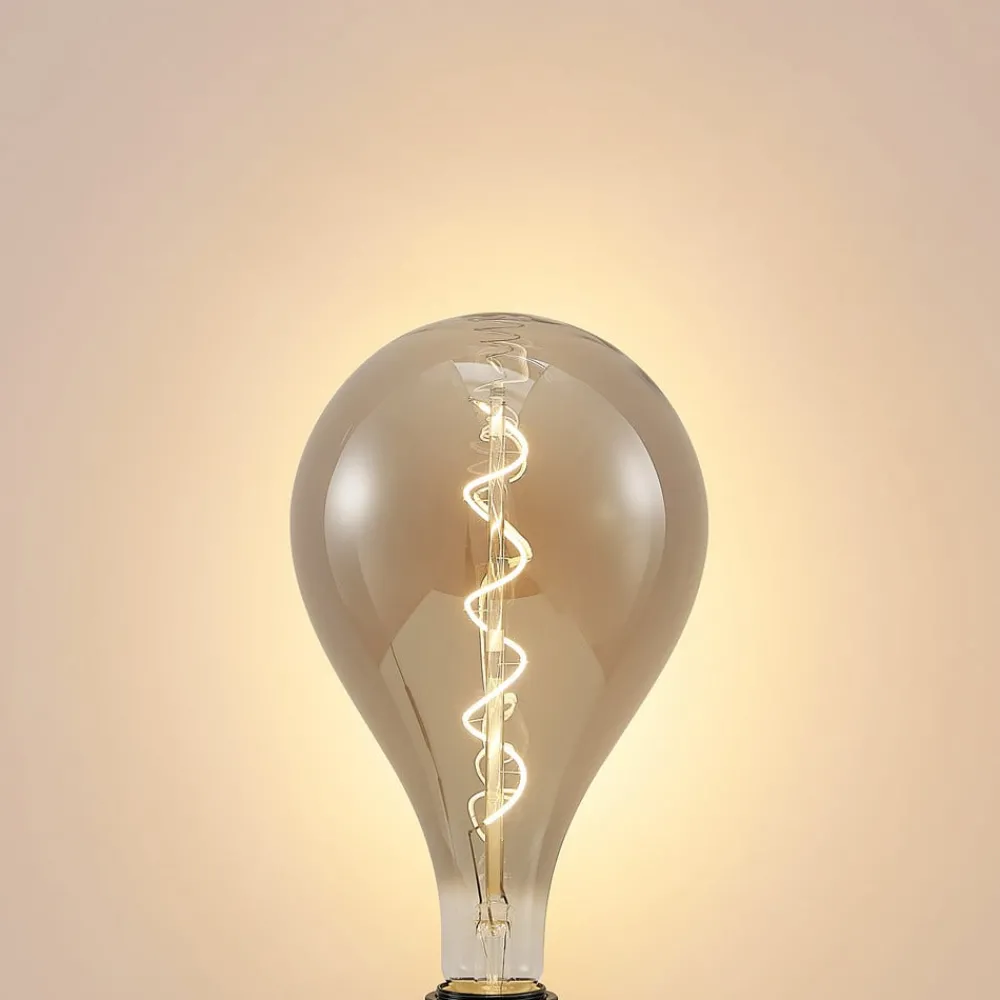 Lucande Dæmpbar Led-Pære|Led Pærer > LED-pære E27 A160 4W 1.800K dæmpbar røgfarvet