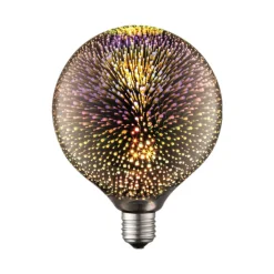 Lucande Filament Pære|Led Pærer > LED-pære E27 Ø 12,5 cm 4 W 3D fyrværkeri