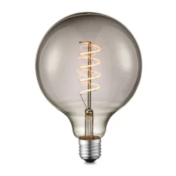 Lucande Dæmpbar Led-Pære|Led Pærer > LED-pære E27 G125 4 W smoke 1.800 K dæmpbar