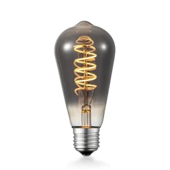 Lucande Dæmpbar Led-Pære|Led Pærer > LED-pære E27 ST64 4W 1.800K dæmpbar titan