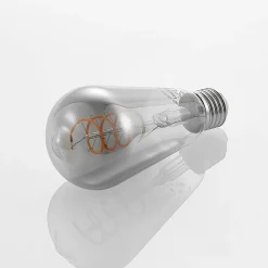 Lucande Dæmpbar Led-Pære|Filament Pære > LED-pære E27 ST64 4W smoke 1.800 K dæmpbar