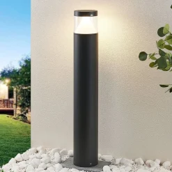 Lucande Terrassebelysning|Gadebelysning > LED-pullert Darja, antracit, metal, 100 cm, IP54