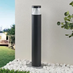 Lucande Terrassebelysning|Gadebelysning > LED-pullert Darja, antracit, metal, 100 cm, IP54