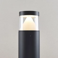 Lucande Terrassebelysning|Gadebelysning > LED-pullert Darja, antracit, metal, 100 cm, IP54