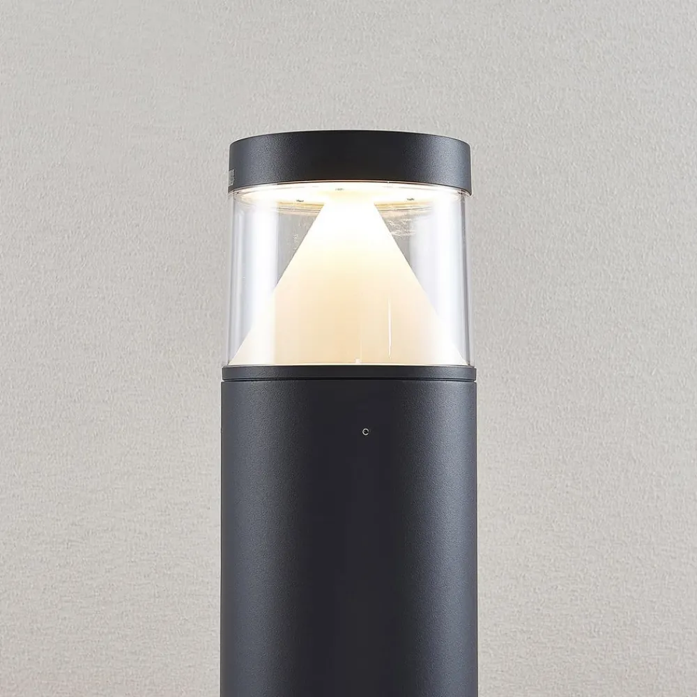 Lucande Terrassebelysning|Gadebelysning > LED-pullert Darja, antracit, metal, 100 cm, IP54