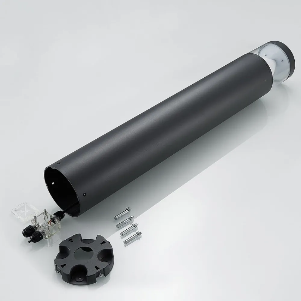 Lucande Terrassebelysning|Gadebelysning > LED-pullert Darja, antracit, metal, 100 cm, IP54