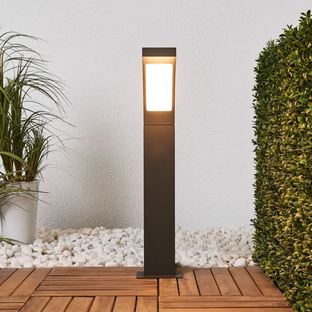 Lucande Terrassebelysning|Gadebelysning > LED pullert Juvia, 60 cm, antracit, IP54