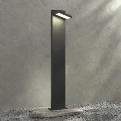 Lucande Terrassebelysning > LED pullert Silvan, 100 cm, antracit, metal